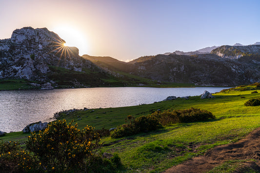 SUNRISE OVER GLACIER LAKE